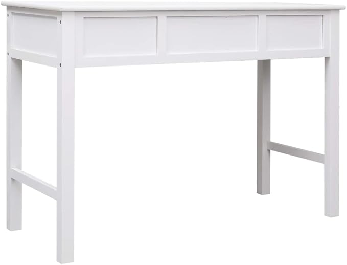 Computer DeskHome Office DeskStudy Writing Table for Home Office Modern Simple Style DeskWriting Desk White 43.3x17.7x29.9 Wood