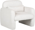 Stylish and Minimalist Teddy Fleece Single Sofa Chair with Arms and Pillow Armchair Accent Chair for Living Room Bedroom StudyGrey (Beige + Teddy)