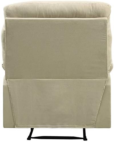 Acme Arcadia Upholstered Motion Recliner in Beige Microfiber