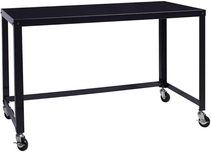 Home Square 2-Piece Set with Mobile Desk and Pedestal File 3-Drawer Box