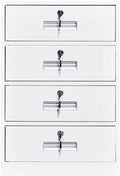 Office Storage File Cabinet Filing Cabinet Small Short Cabinet with Locking Drawer Under The Desk Activity Cabinet 4 Drawer Data Office Cabinet Bedside Small Cabinet TinWhiteOne Size