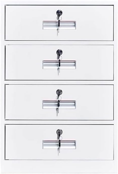 Office Storage File Cabinet Filing Cabinet Small Short Cabinet with Locking Drawer Under The Desk Activity Cabinet 4 Drawer Data Office Cabinet Bedside Small Cabinet TinWhiteOne Size