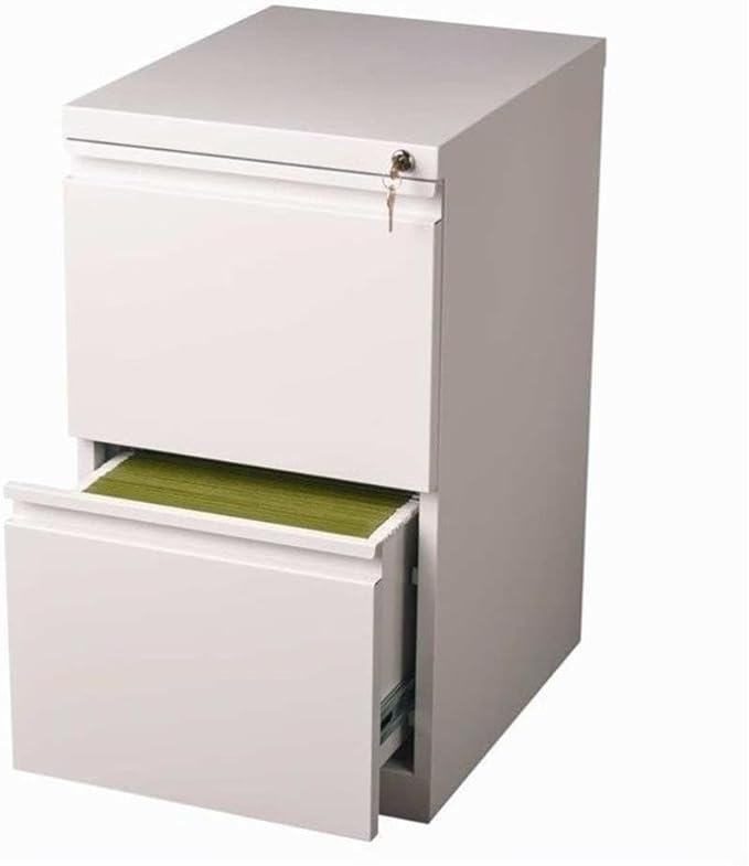 Hirsh Industries 20 Deep 2 Drawer Mobile File Cabinet File in White