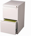 Hirsh Industries 20 Deep 2 Drawer Mobile File Cabinet File in White