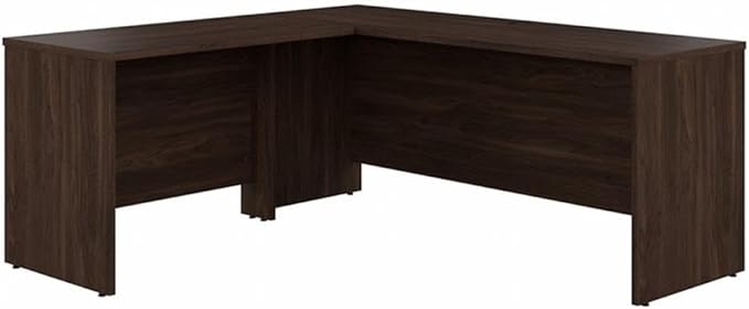 Bush Business Furniture Studio C 72W x 24D L Shaped Desk with 42W Return in Black Walnut