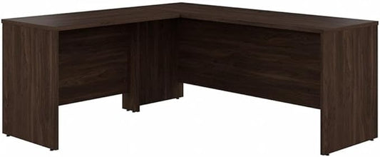 Bush Business Furniture Studio C 72W x 24D L Shaped Desk with 42W Return in Black Walnut
