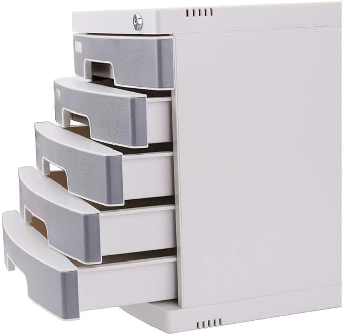 File Cabinet Five Locking Drawers Useful Drawer Storage Desk Organizer File Cabinet Drawers