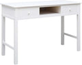 Computer DeskHome Office DeskStudy Writing Table for Home Office Modern Simple Style DeskWriting Desk White 43.3x17.7x29.9 Wood