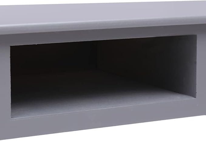 Computer DeskHome Office DeskStudy Writing Table for Home Office Modern Simple Style DeskWriting Desk Gray 43.3x17.7x29.9 Wood