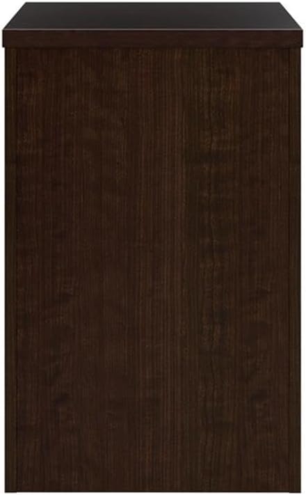 Bush Business Furniture Office in an Hour 3 Drawer Rolling File Cabinet in Mocha Cherry | Mobile Under Desk Drawers for Letter Legal and A4-Size Document Storage