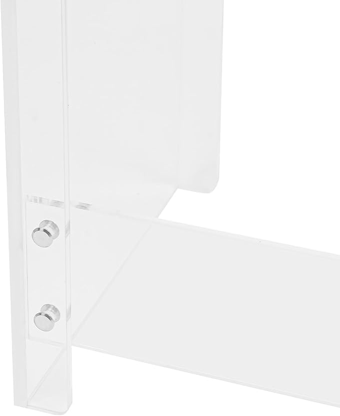 Acrylic Console Table 39.4×11.8×31.5in Laptop Workstation Study Table Modern Home Office Acrylic Console Desk for Living Room Office Entryway Hallway (Transparent)