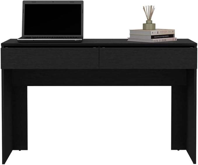 Home Office Desk Computer Desk Aberdeen Two Drawers Black Wengue Finish