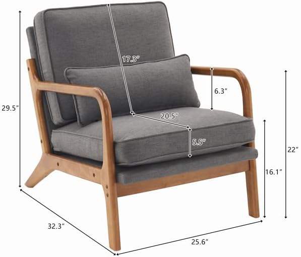Linen Living Room Chairs Executive Guest Chair Guest Reception Chairs Armchairs Sofa Couch Home Office Guest and Reception Chairs with Extra Seating AreaWaiting Room Chairs Lobby Reception Chairs