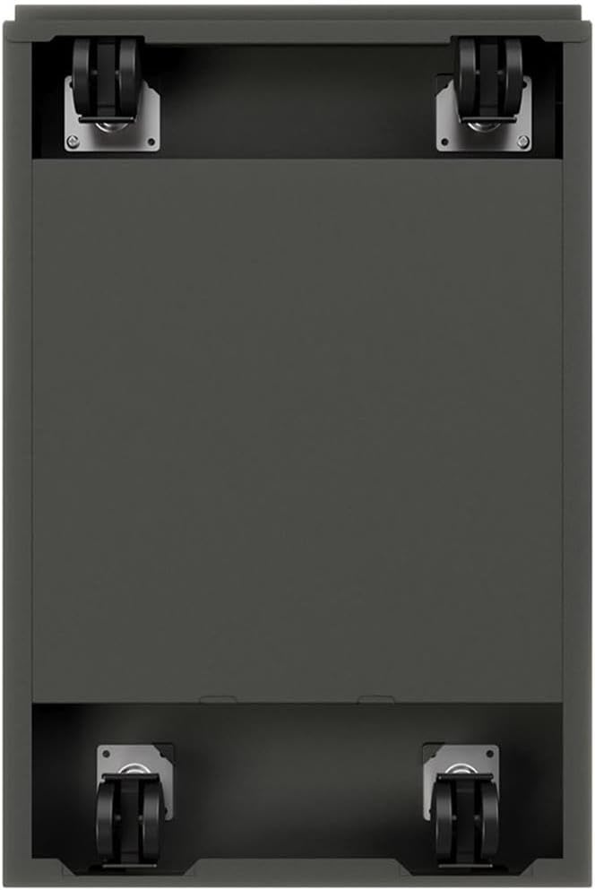 Pemberly Row 2 Drawers 27.75 Vertical Charcoal Metal Filing Cabinet Lockable Pre-Assembled Stationary Letter Size for Home Office