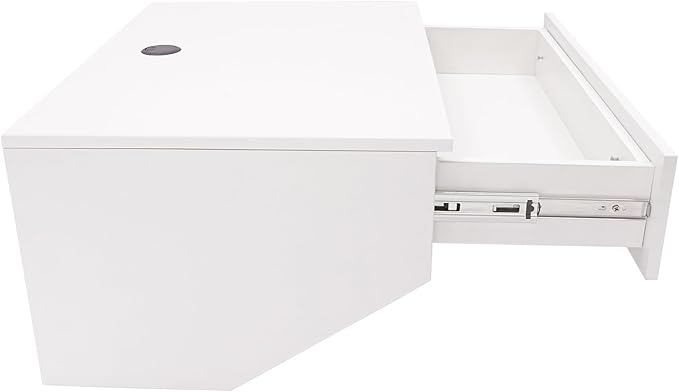 Wall Mounted Desk Computer Desk Floating Wall Table with Pull Out Drawer Home Office Table Desk Workstation
