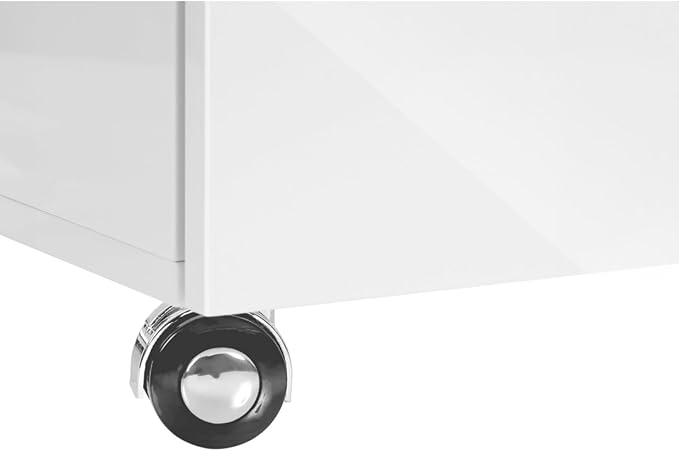 Rolling Mobile File Storage Cabinet with Smooth Drawer Glides 3 Drawer File Cabinet with Inset Drawer Handles Assembly Required