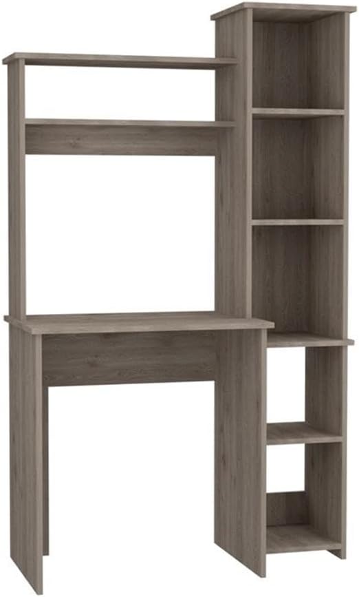 Tuhome Carell Furniture Modern Light Gray Engineered Wood Versalles Home Office Desk