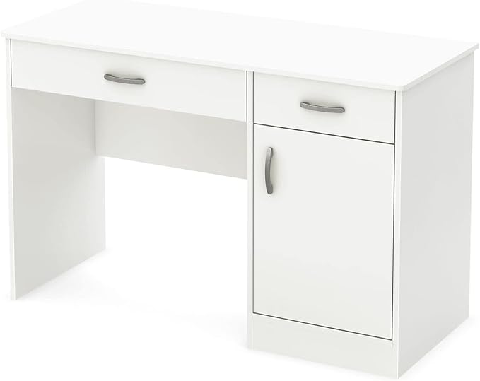 South Shore Axess Small Desk Pure White Contemporary