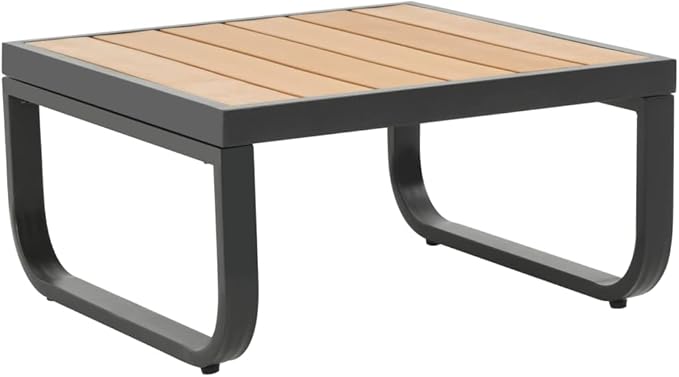 2-Piece Modular Sofa Set Anthracite Aluminum Medium Outdoor Indoor Furniture with Weatherproof Cushions and Powder-Coated Finish for Patio Living Room
