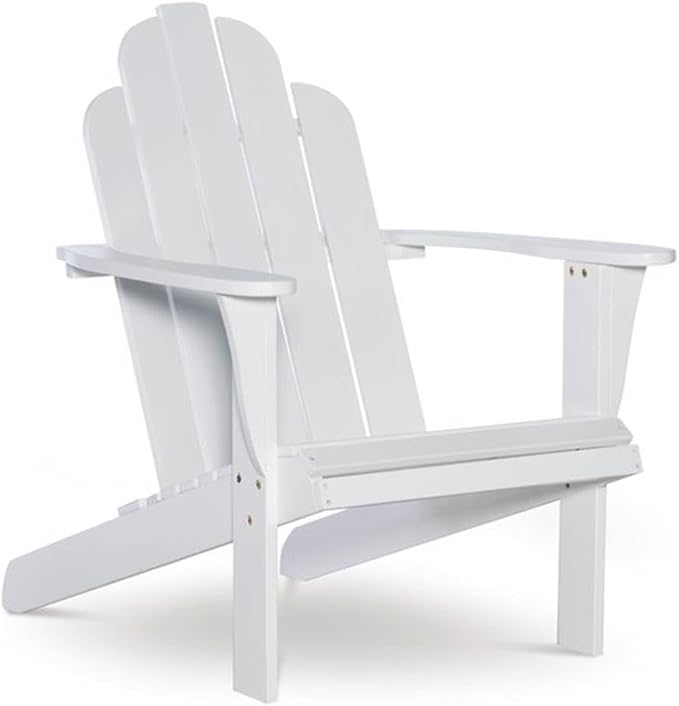 Linon White Adirondack Chair 30.4 wx37.6 dx37.8 h