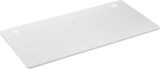 Tangkula Universal Wood Table Top 55” x 28” Solid One-Piece Desktop for Standard &amp Sit to Stand Desk Frame Rectangular Workbench Top Board with Cable Holes Countertop DIY Coffee Bar Tabletop