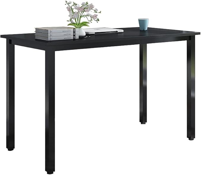 sogesfurniture 47 inches Large Size Office Desk Computer Desk Gaming Desk Computer Table Sturdy Writing Workstation for Home OfficeBlack BHUS-GCP2AC3-120BK