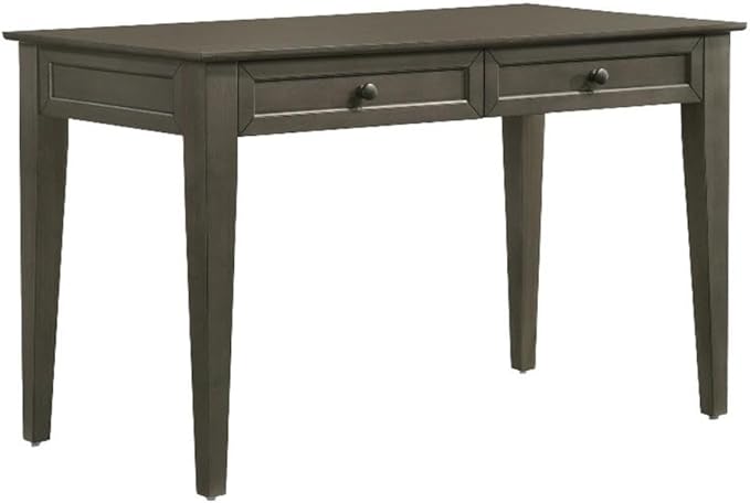 Intercon San Mateo Home Office 50 Wide Writing Desk with 2 Drawers Gray