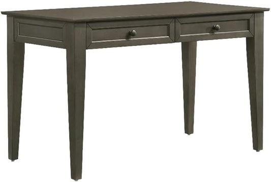 Intercon San Mateo Home Office 50 Wide Writing Desk with 2 Drawers Gray