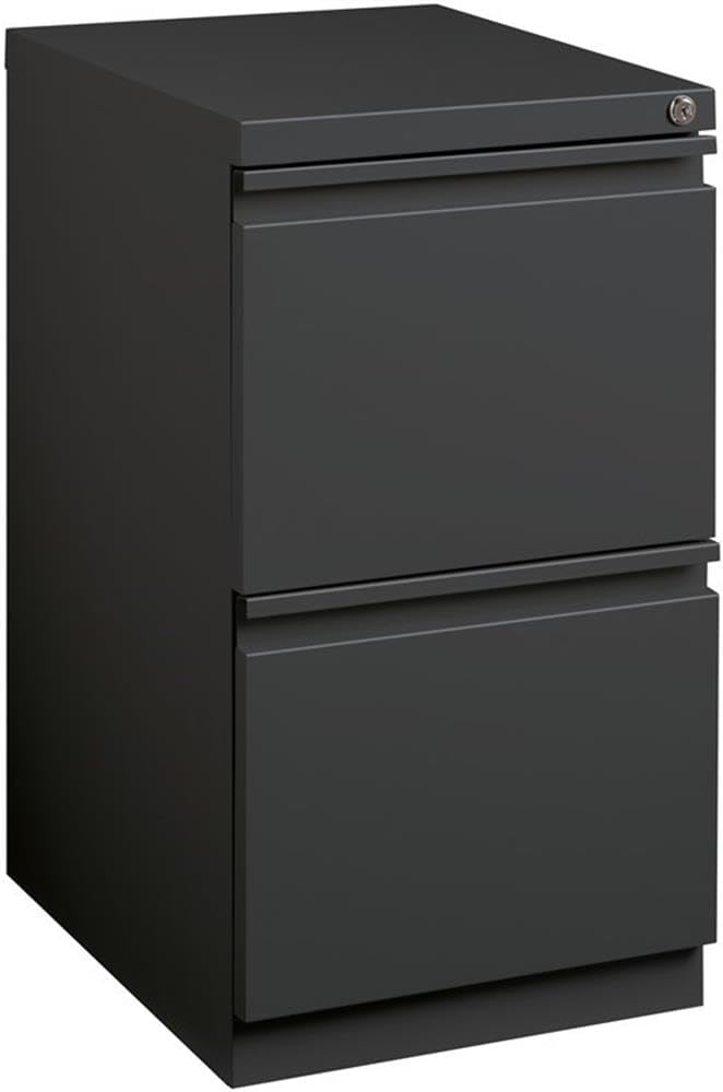 Hirsh Industries 20 Deep 2 Drawer Mobile File Cabinet File in Charcoal