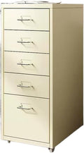File Cabinet Multilayer Tin Cabinet Household Storage Narrow Storage Cabinet File Cabinet Office Drawer Cabinet (Color : Beige)