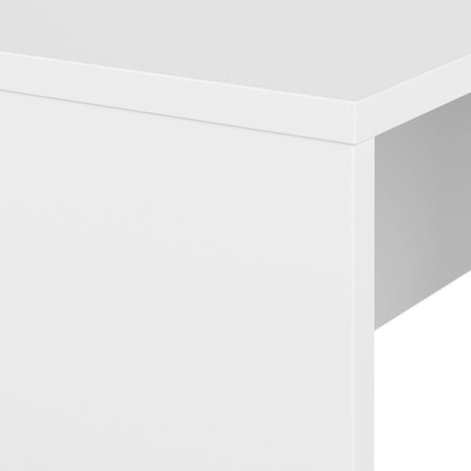 Bush Business Furniture Studio C 60W x 24D Credenza Desk in White Computer Table for Home or Professional Office