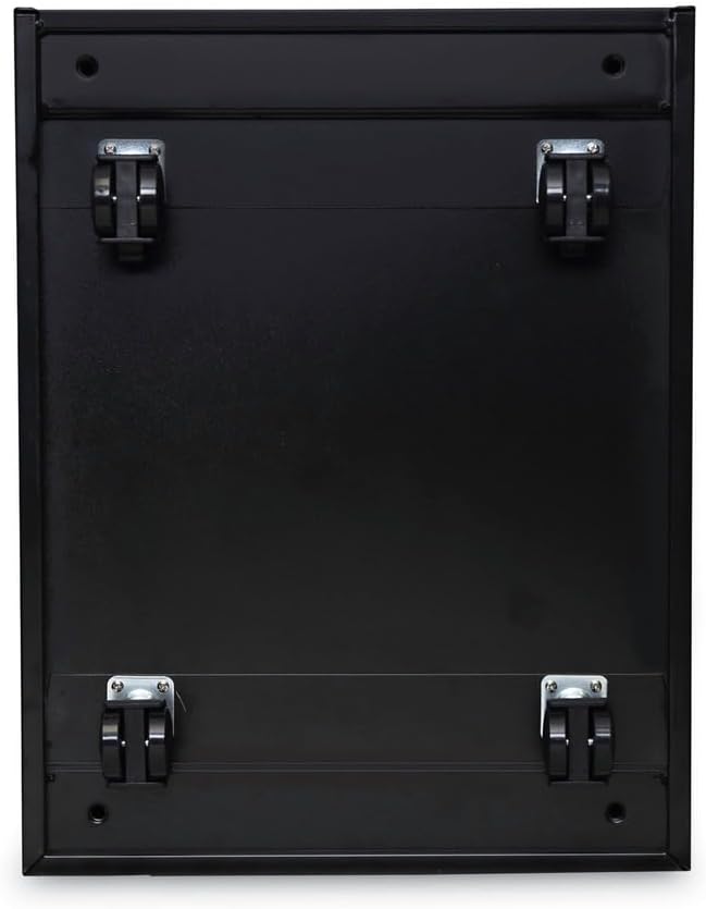 Alera PAFFBL Two-Drawer Metal Pedestal File 14 7/8w X 19-1/8d X 27-3/4h Black