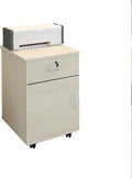 Wooden Filing Cabinet Filing Cabinet Home Office Drawer Cabinet Office Pedestal Drawer Cabinet Trolley Recessed Handles for Office and HomeOffice Storage Cabinet