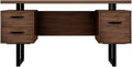 Home Office Computer Desk with Drawers/Hanging Letter-Size Files 59 inch Writing Study Table with Drawers