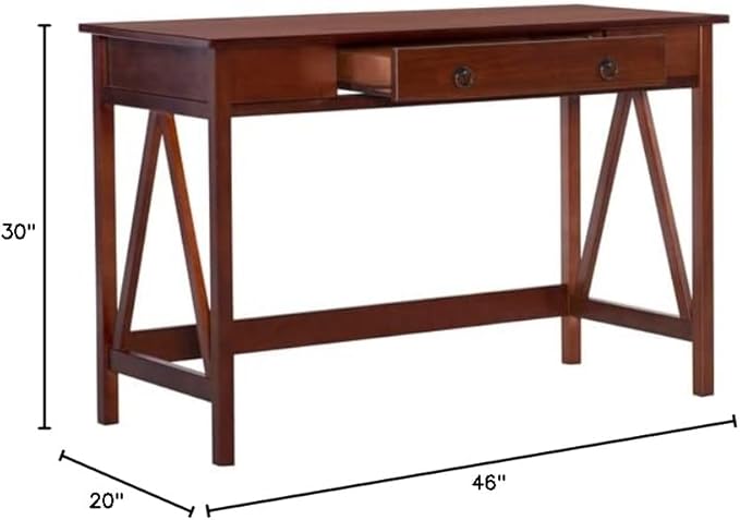 Linon Home Dcor Linon Home Decor Antique Tobacco Titian 45.98 x 20 x 30 Desk