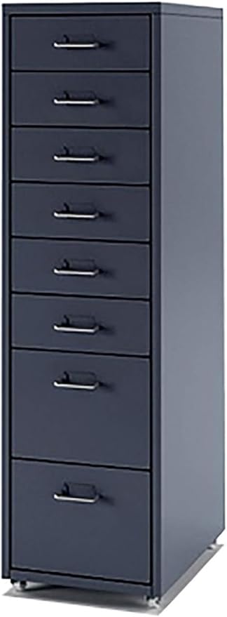 ELEFOCUS Boston Roll Container 8 Drawers Drawer Cabinet Steel Cabinet Filing Cabinets (Size:11X16X42.9INCHColor:Gray)