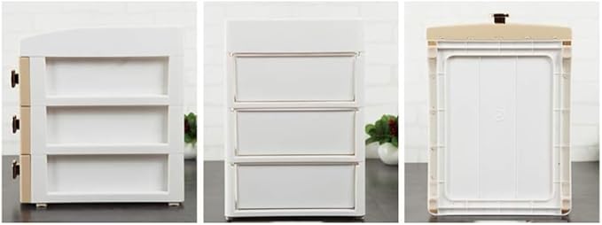Desk File Cabinet Document Organizer - Desk Drawer Storage Cabinet with Casters with 3 Drawers Under Desk Cabinet Storage Office Drawers(Color:E) (D)