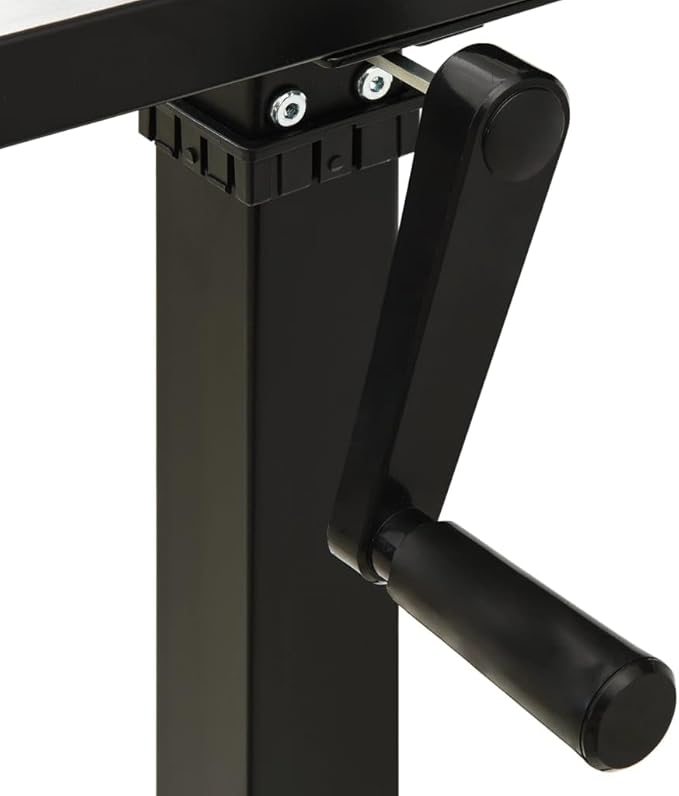 vidaXL Standing Desk Frame Adjustable Legs Computer Desk Base for Home Office