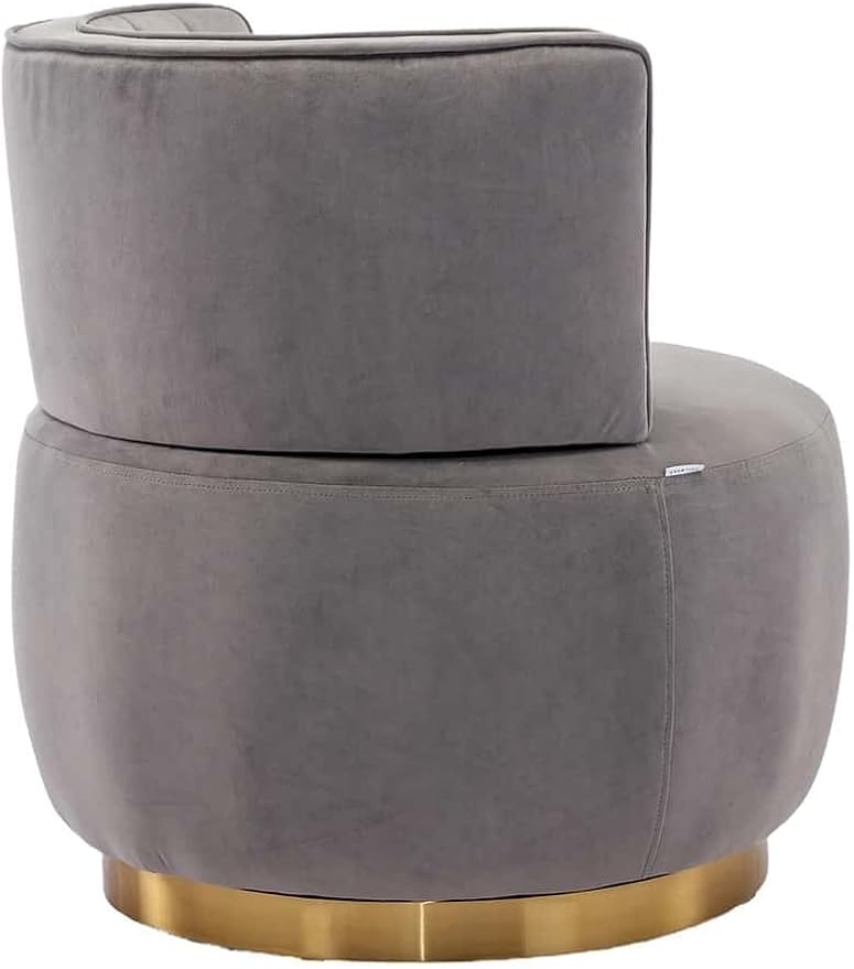 KINFFICT Velvet Swivel Accent Barrel Chair Set of 2 Mid Century Modern Arm Chair 360° Swivel Club Chairs Upholstered Comfy Single Sofa Chair Cozy Leisure Chair for Living Room Bedroom Lounge Hotel