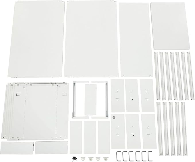 6-Drawer Vertical File Cabinet with Lock Mobile Metal Filing Cabinet for Legal/Letter/A4 Files Cold-Rolled Steel Rolling Storage 17.64-22.05 lbs(White)