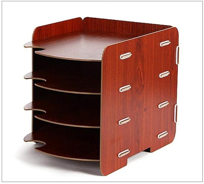 File cabinets Multi-Layer Compartment Design Product Delivery Cycle Creative Storage Box Wood Composite Board External Baffle Bookcase