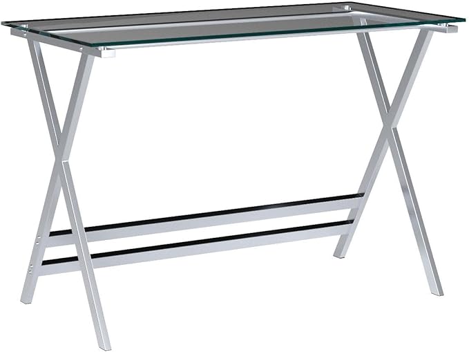 Tempered Glass Computer Desk Modern Student Writing Study DeskSmall Computer DeskHome Office Desk