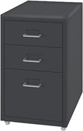 3 Drawer Mobile File Cabinet Drawer Cabinet Office Filing Cabinet Household Mobile Storage Cabinet Under Desk Storage(Color:A)