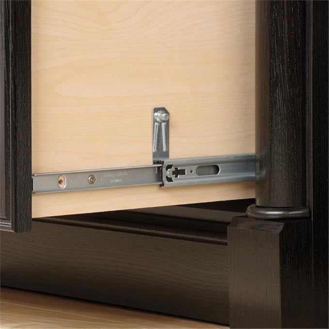 Pemberly Row 2-Drawer Lateral File Cabinet Engineered Wood Wind Oak Finish 36.8 W x 22 D x 29.7 H Full Extension Slides Patented Safety Mechanism Office Storage Furniture for Documents