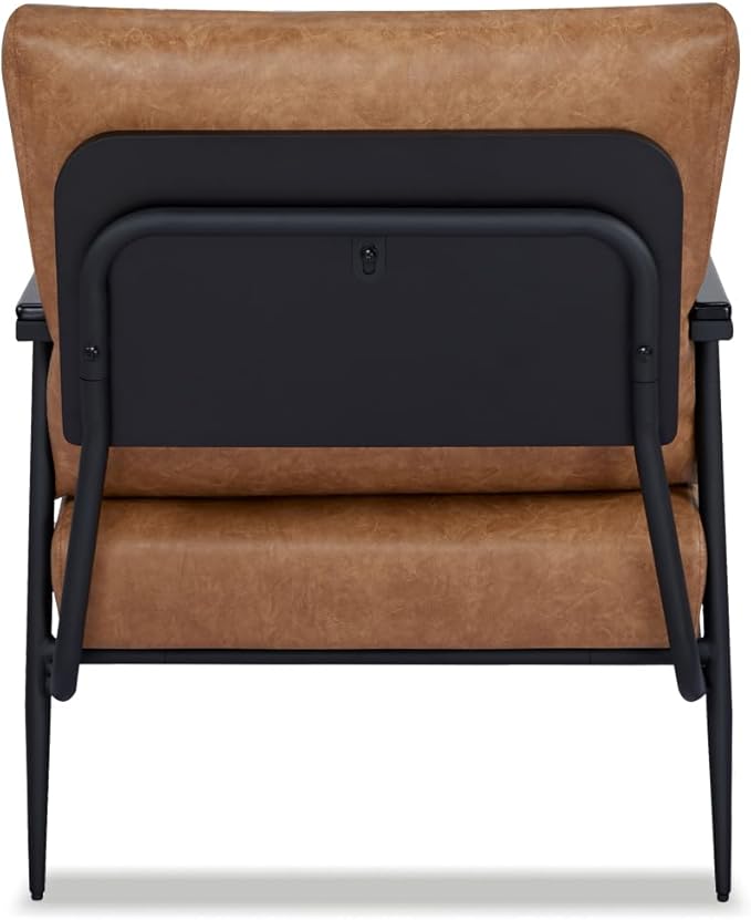 Artdeco Home Parker Modern arm Accent Chair Comfortable Chairs for Living Room Bedroom and Fireside Chair (Light Brown)