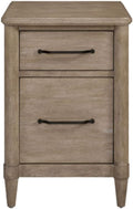 2 Drawer Small File Cabinet with Lock Under Desk Locking Storage Drawers Organizer for HomeOffice Farmhouse Solid Wood Filing CabinetsSand
