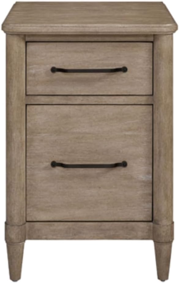 2 Drawer File Cabinet with Lock Small Solid Wood Filing Cabinets Organizer with Locking Drawers for Home Office Under Desk StorageModern FurnitureSand