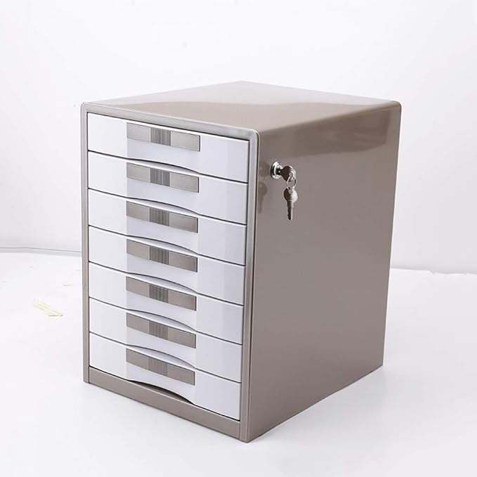 Desk File Cabinet File Cabinetslockable Aluminum Alloy Organizational Needs Drawer Organizer Standard Desks Metal - 30X35X41Cm Bookcase