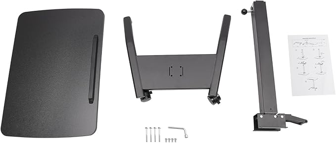 Adjustable Rolling Desk 25.5 * 17 Inch Podium Standing Lift Computer Desk Height and Angle Adjustable Laptop Desk for Home Office Presentations Training