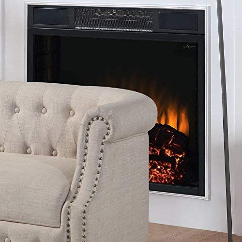Rosevera C23 Edmeston Chesterfield Loveseat Beige